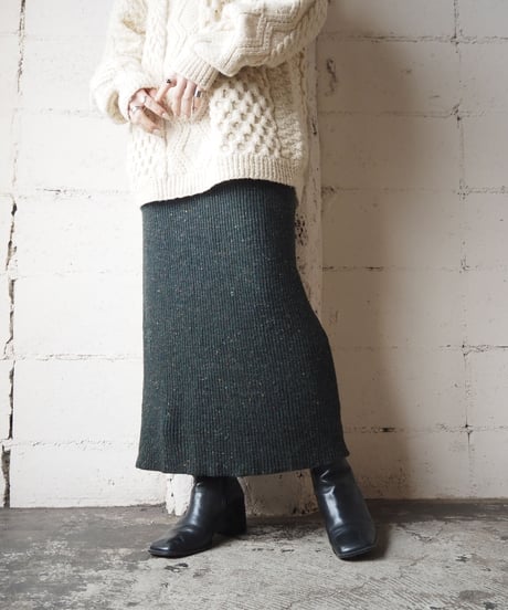 Rib Knit Tight Skirt GN