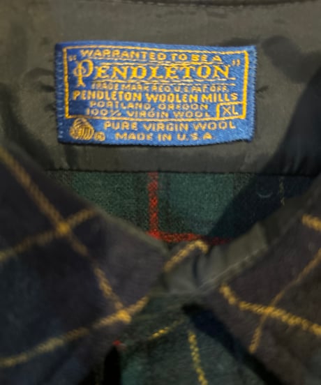 1970's Vintage PENDLETON Wool Check Shirt GR NV