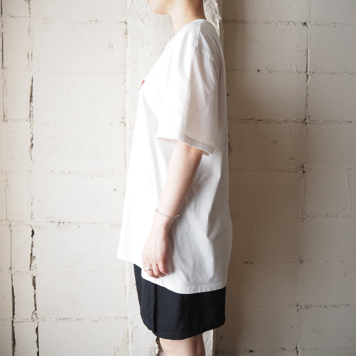 AMI PARIS Logo Embroidery Tee WH | Orfeo