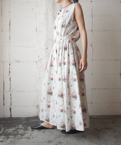 Ralph Lauren COUNTRY Flower Pattern N/S Dress WH