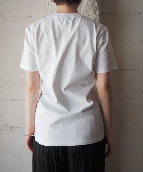 AMI PARIS Logo Embroidery Tee WH