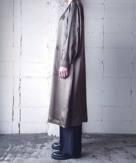 【Orfeo ORIGINAL】Satin Blouson Coat