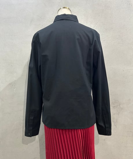 Yohji Yamamoto + NOIR Pleated Design Shirt BK