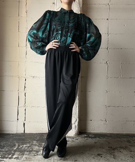 Pleated Volume Sleeve Opal Blouse GN