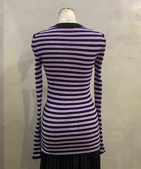 SONIA RYKIEL Border Knit PURBK