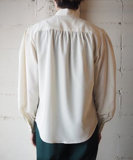 Stand Big Collar Frill Blouse IV