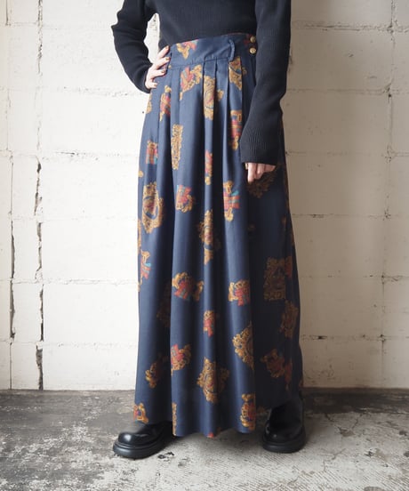 Pattern Flared Skirt NV