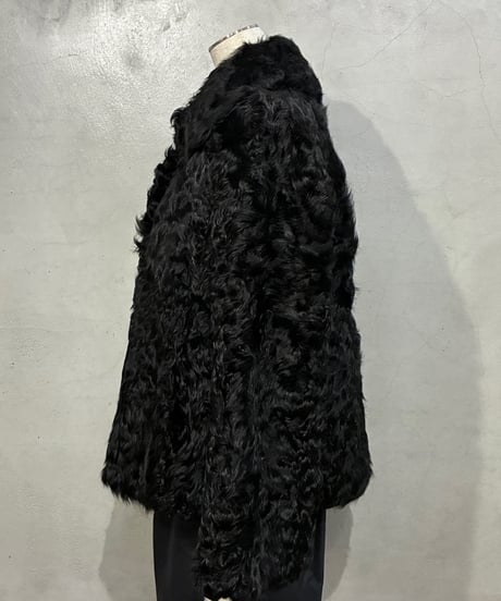 Max Mara Lamb Fur Jacket BK