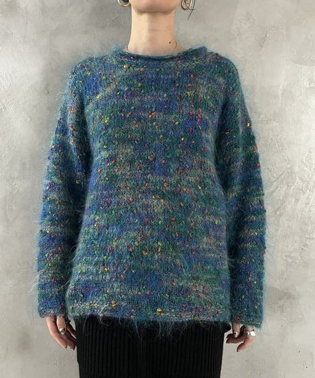 Mix Color Mohair Knit BL