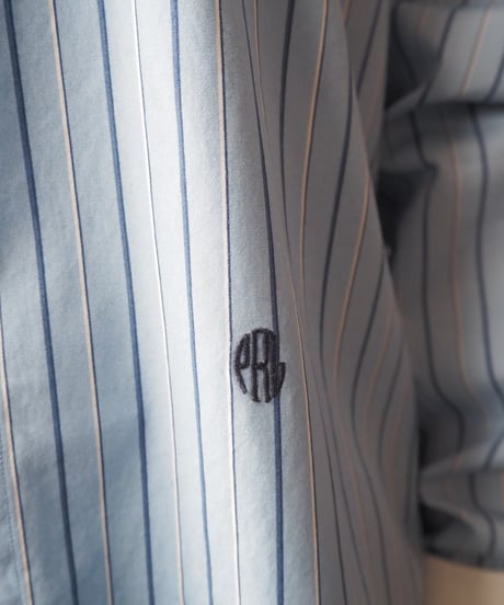 Ralph Lauren White Collared Stripe Shirt BLWH