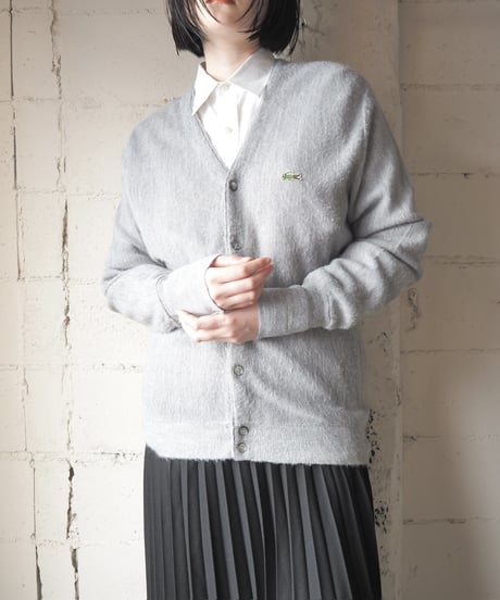 LACOSTE Vneck Cardigan LGR