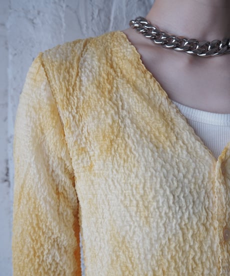 Sheer × Fringe Design  Shiring Blouse YE