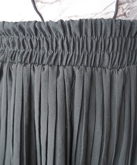 Pleated Wide Pants BK