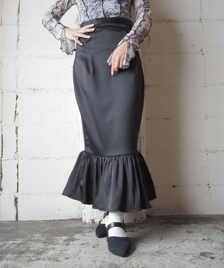 Satin Marmaid Skirt BKRE