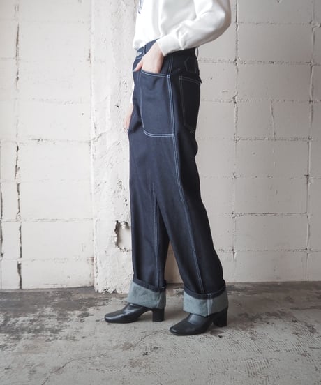 White Stitch Trousers Working Denim NV