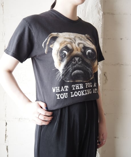 Pug Print Tee BK
