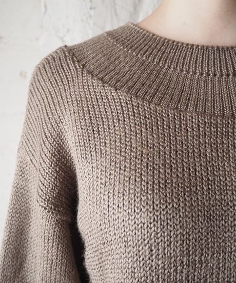 Wide Rib Neck Sweater GRBE
