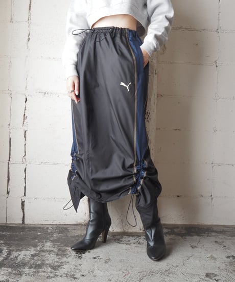 REMAKE PUMA Drawstring Track Skirt BKBLU