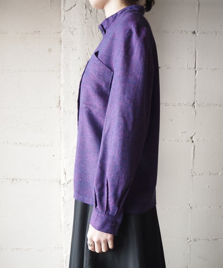 Stand Collar Blouse PUR