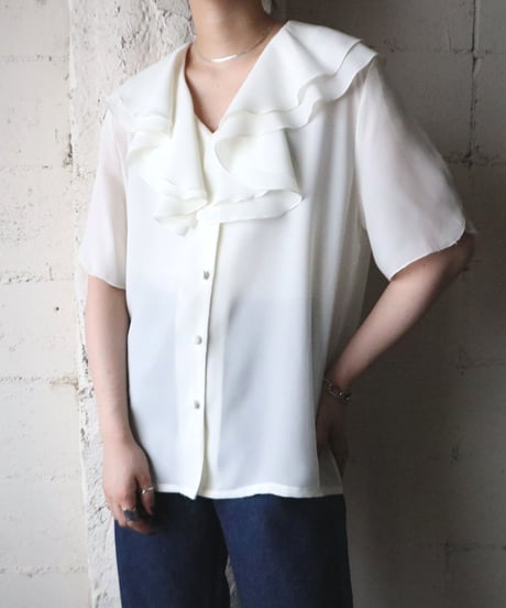 Frilled Collar Blouse WH