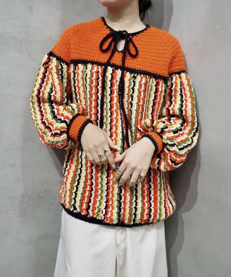 Vivid Collor Pattern Knit OR