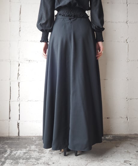Wool Flare Skirt BK