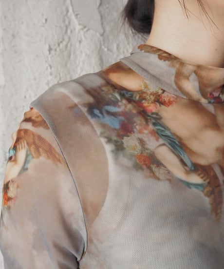 Angel Print Sheer Cutsewn LBLBE