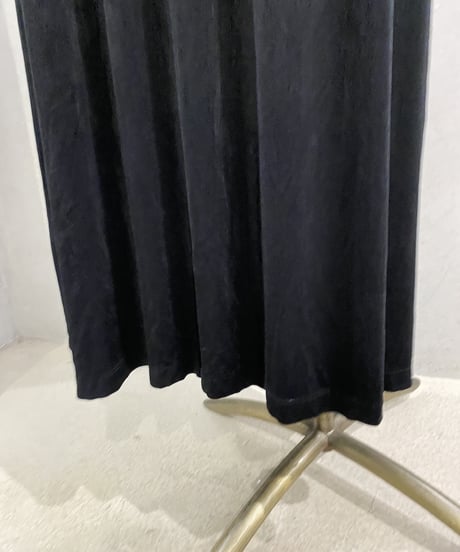 Spandex Mix Sleeveless Long Dress BK