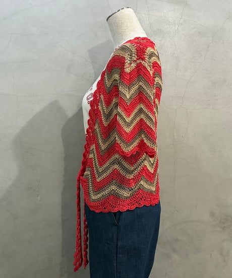 Zigzag Crochet Cardigan REBE