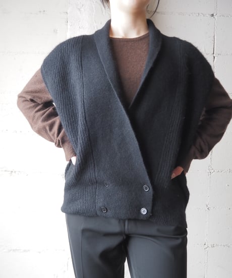 JHCollectibles Shawl Collar Knit Vest BK