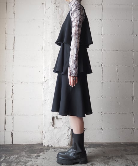 Tiered Sleeveless Dress BK