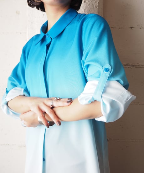 Calvin Klein L/S Gradation Shirt BLWH