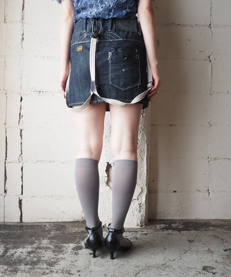 G-STAR ORIGINAL RAW Denim Mini Skirt with Suspenders DNV