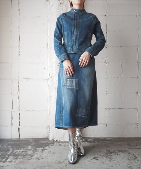 Levis Engineerd patch work denim skirt NV