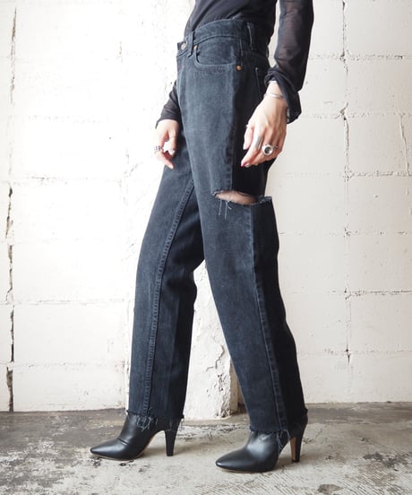 Remake Levi's 550 Slashed Denim BK