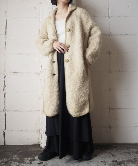 Open Collar Knit Coat BE