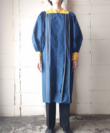 Bicolor Volume Sleeve Dress NVYE