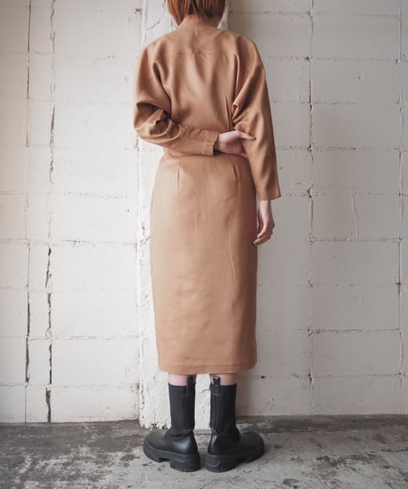Shawl Collar Dolman Sleeve Dress CM