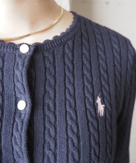 POLO Ralph Lauren Crew Neck Cable Cardigan NV