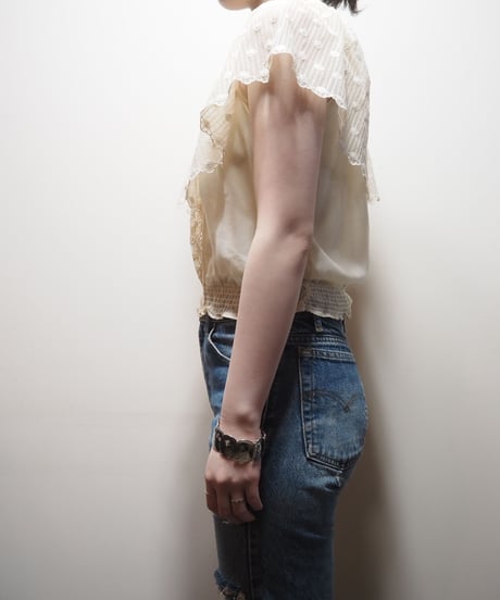 Lace Big Collar Blouse IV