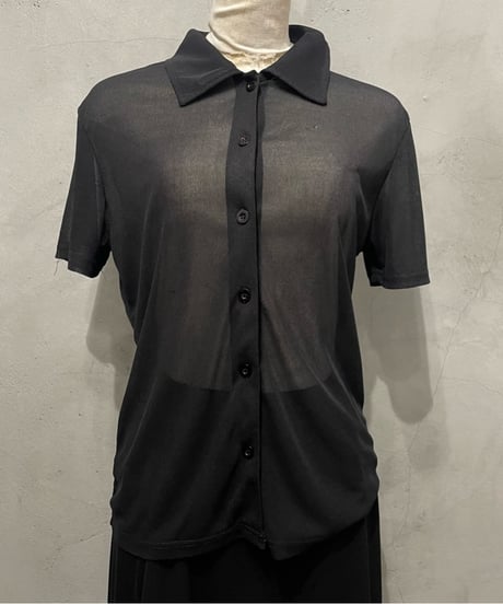 Sheer Stretch Shirt BK