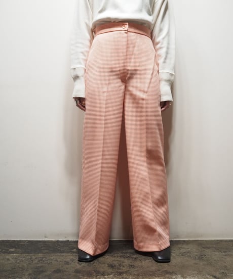 Plaid Flared Pants PI