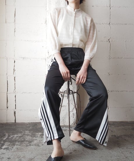 1960~70's Sheer Stand Collar Blouse IV