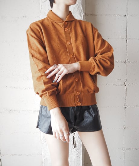 Round Collar Lib Design Cardigan BR
