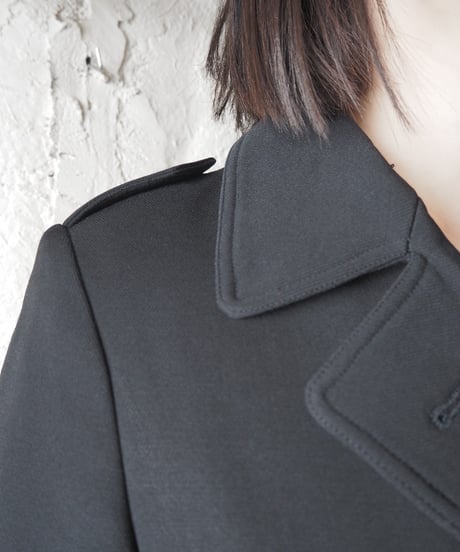 A.P.C. Double Breasted Wool Coat With Floral Liner BK