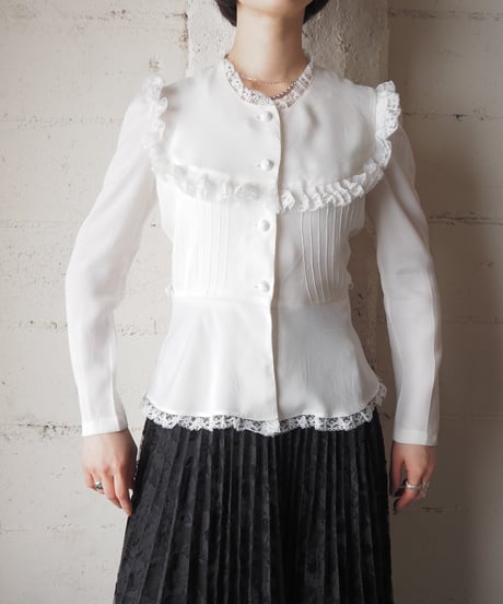 1970's Frill Lace Blouse WH