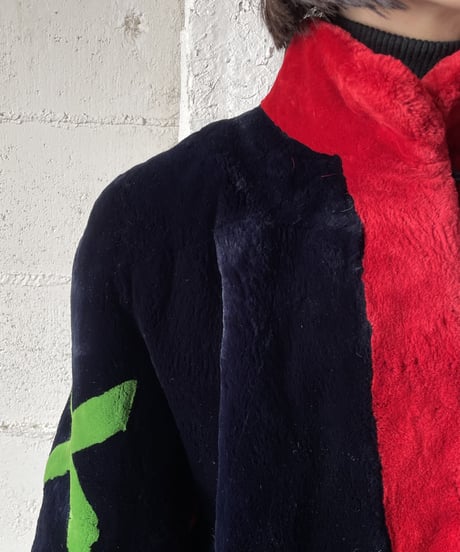 ○✕ Design Fake Fur Jacket BKREGN
