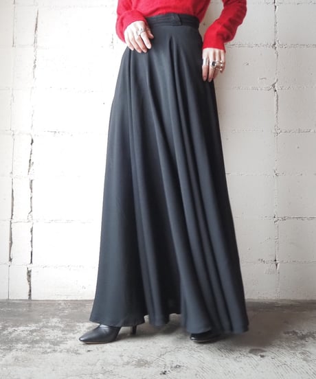Long Flared Skirt BK