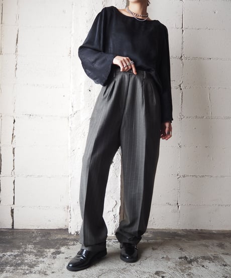 Wide Boat Neck Blouse BK
