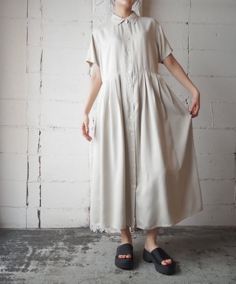 Nikki Saggaro Pleated Skirt Shirt Dress BE
